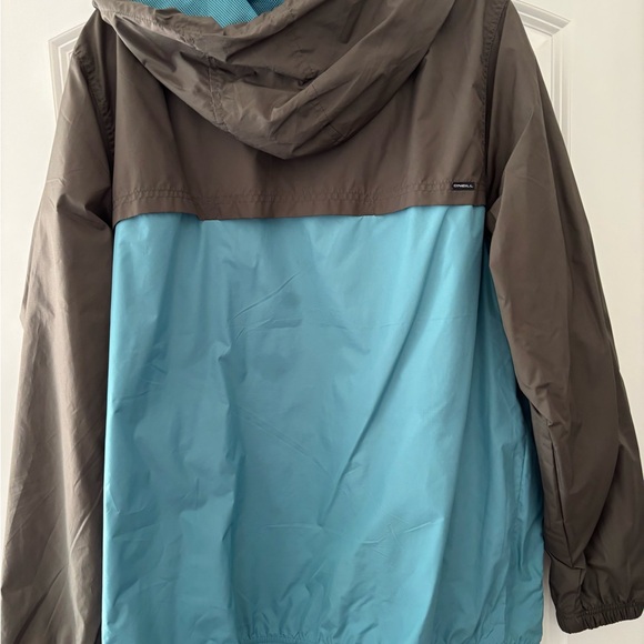 O'Neill Men's Aqua and Brown Windbreaker - Picture 2 of 4